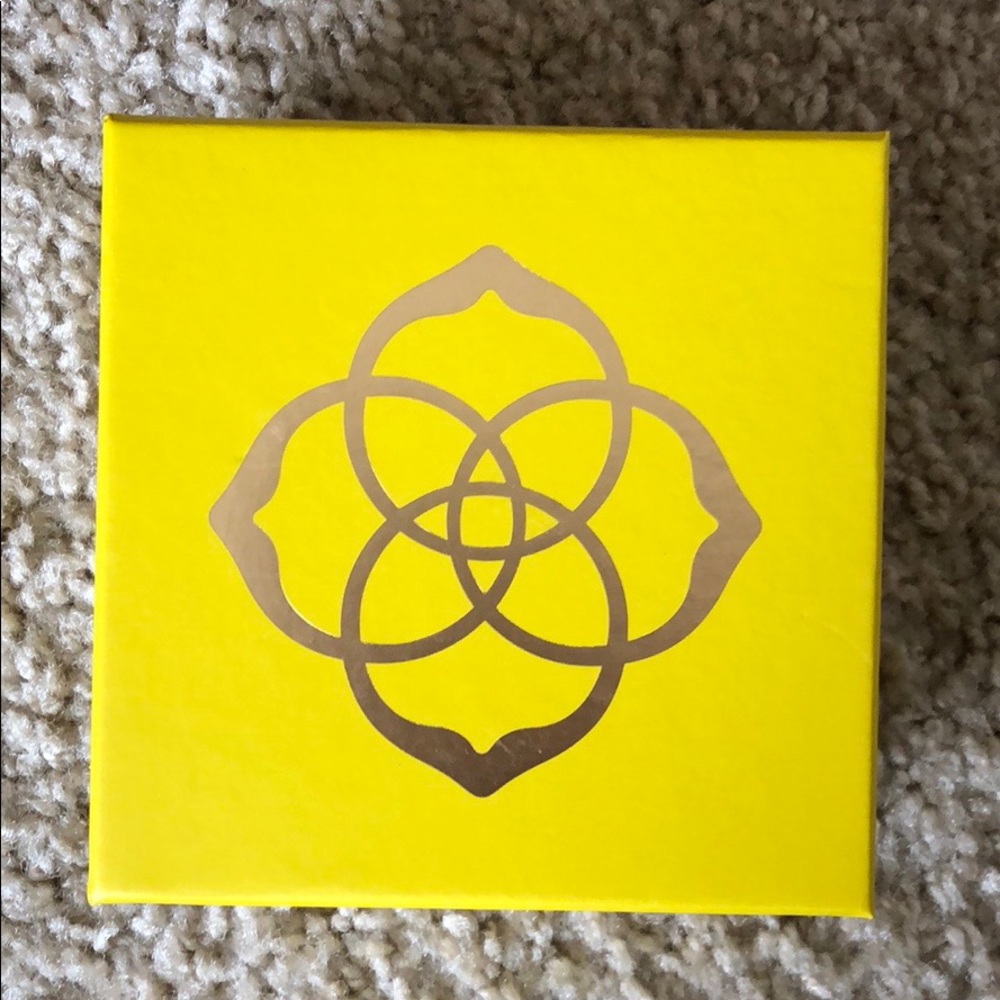 Kendra Scott Slate Gold Alexa Drop Earrings - Picture 5 of 7